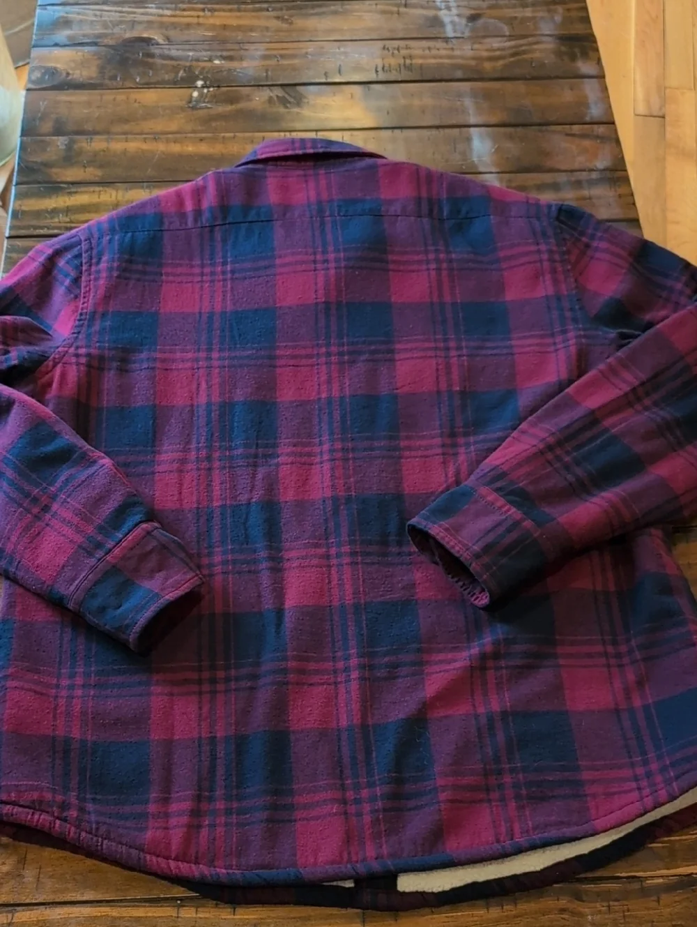 J. Crew Sherpa Linen Flannel Jacket
